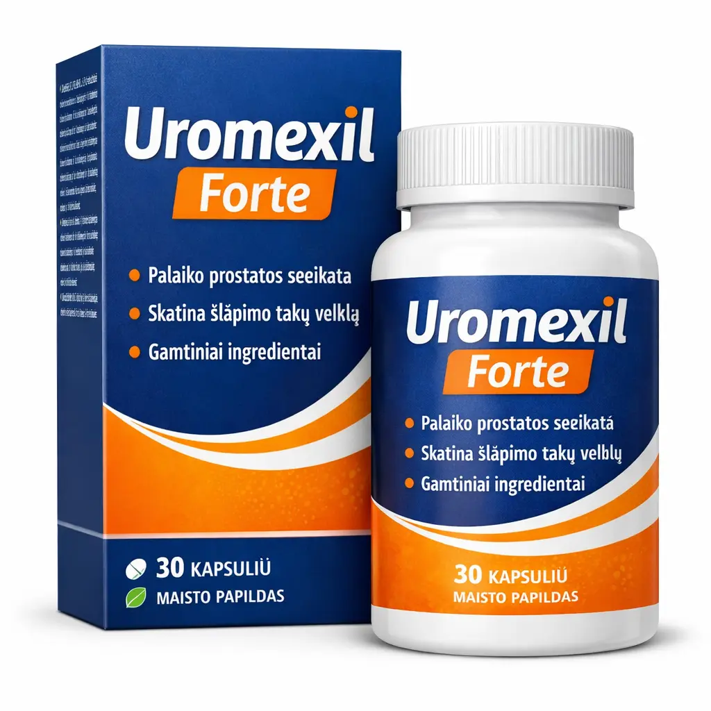 Uromexil Forte kapsulės – natūralus palaikymas vyrams